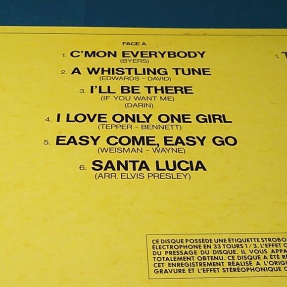 Elvis Presley Yellow Album Cover - Picture 3 of 8